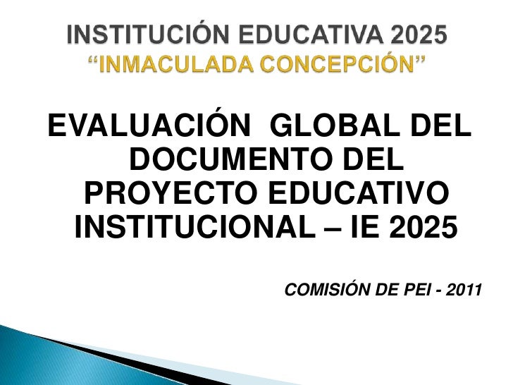 diapositivas Pei 2025