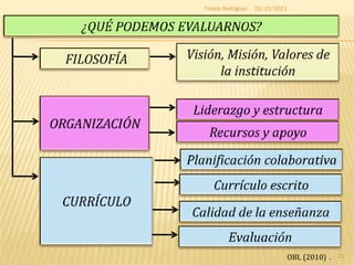 Freddy Rodríguez   25/10/2011




                                OBI, (2010) .   21
 