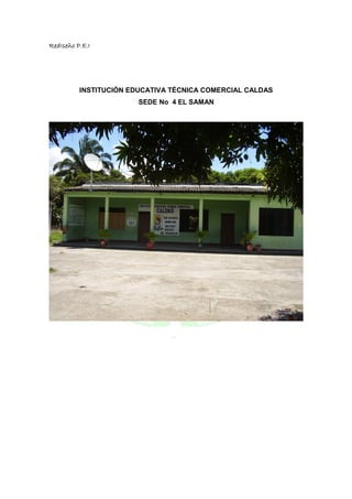 RedIseño P.E.I




          INSTITUCIÓN EDUCATIVA TÉCNICA COMERCIAL CALDAS
                        SEDE No 4 EL SAMAN
 