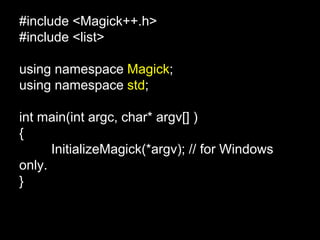 Image magick++ | PPTX