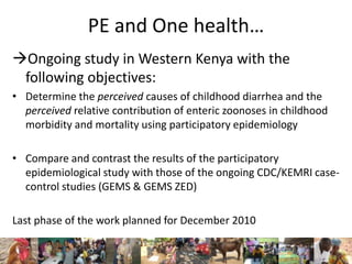 Participatory epidemiology in animal and human health