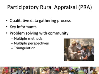 Participatory epidemiology in animal and human health