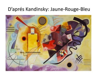 D’aprés Kandinsky: Jaune-Rouge-Bleu
 