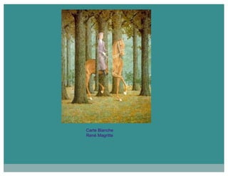 Carte Blanche
René Magritte
 