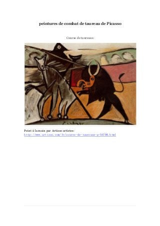 peintures de combat de taureau de Picasso

Course de taureaux

Peint à main par Artisoo artistes:
la
http://www.artisoo.com/fr/course-de-taureaux-p-54708.html

 