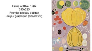 Hilma af Klimt 1907
315x235
Premier tableau abstrait
ou jeu graphique (décoratif?)
 