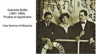 Gabrielle Buffet
(1881-1985),
Picabia et Appolinaire
Une femme d’influence
 