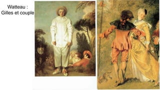 Watteau :
Gilles et couple
 