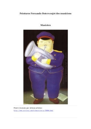 Peintures Fernando Botero sujet des musiciens

Musicien

Peint à main par Artisoo artistes:
la
http://www.artisoo.com/fr/musicien-p-78866.html

 