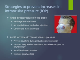 ANAESTHESIA FOR PENETRATING EYE INJURIES | PPTX