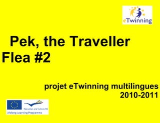Pek, the Traveller
Flea #2
      projet eTwinning multilingues
                        2010-2011
 