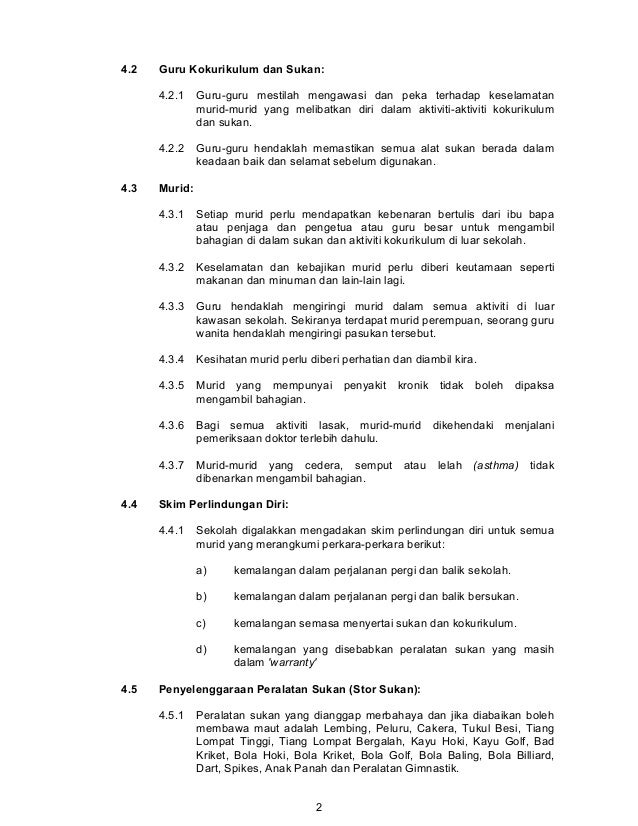 Surat Pekeliling Bilik Rawatan Kesihatan Sekolah