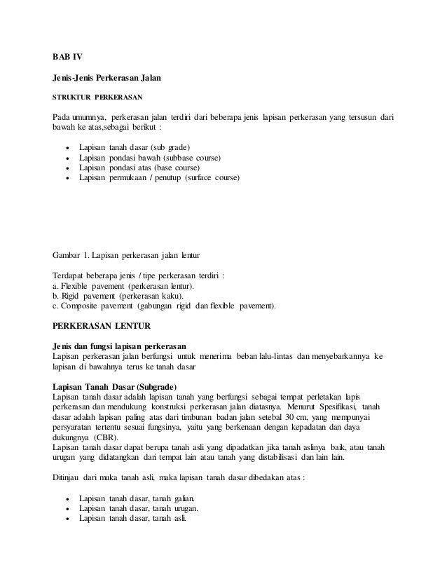 Pekerjaan Peningkatan Jalan M