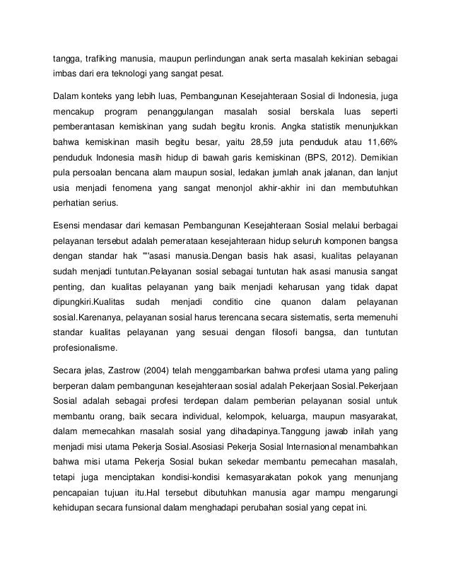 fenomena sosial kemiskinan Pekerja sosial 