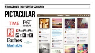 INTRODUCTION TO THE SV STARTUP COMMUNITY

PICTACULAR

3

 