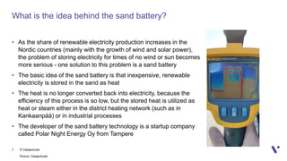 Sand Battery Process