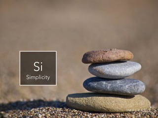 Si
Simplicity
I M P E K A B L E
 