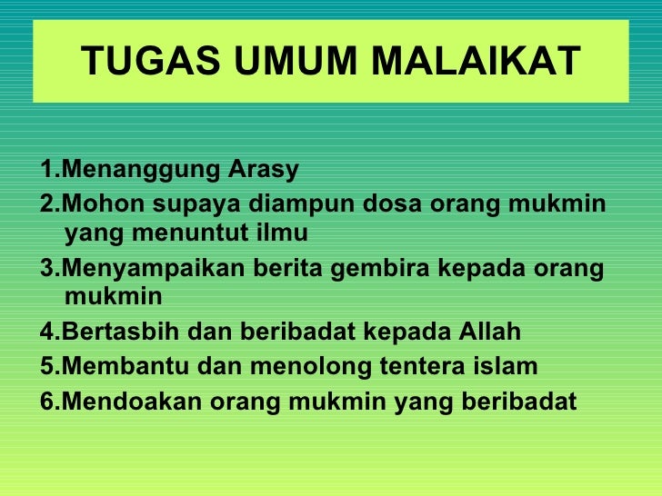 Nama Nama Malaikat Yang Wajib Diketahui Dan Tugas Tugasnya Nadhie Wueen