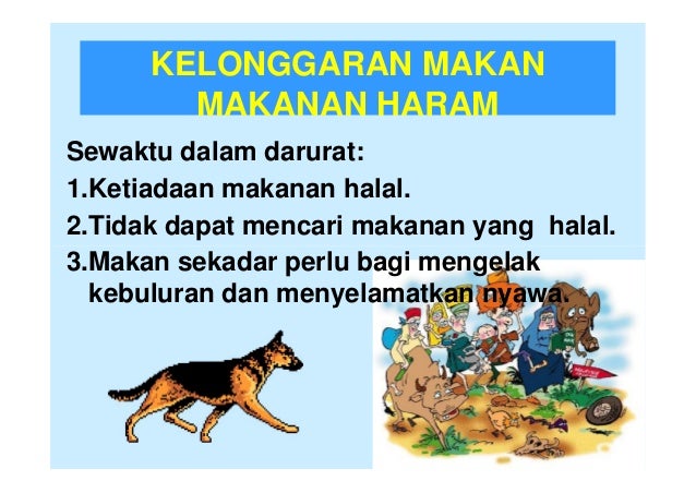 Pel. 5 makanan yang halal dan haram menurut islam