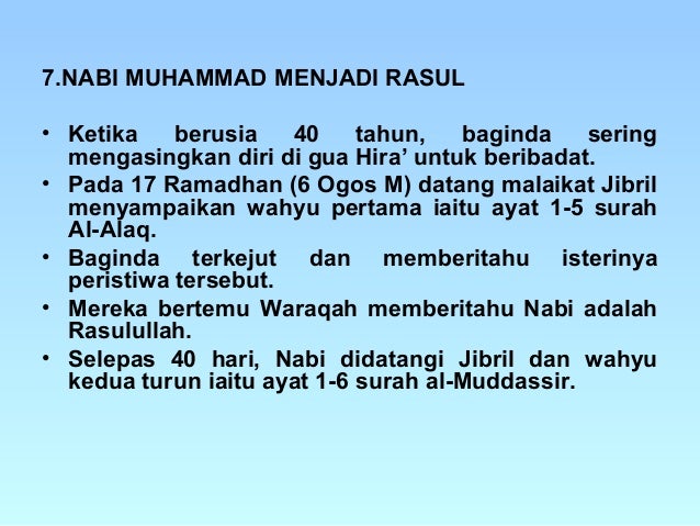 Riwayat hidup rasulullah