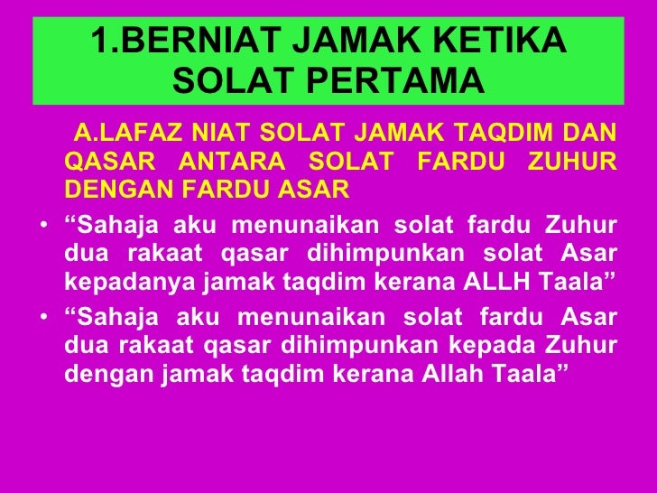 Pel 15 Solat Qasar Dan Jama