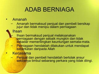 Pel 38 Adab Berniaga