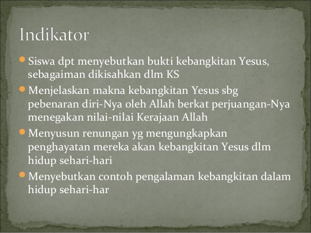 Pel 2 Kebangkitan Yesus Pel 2 Kebangkitan Yesus