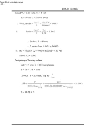 Power Electronics Lab manual
- 28 -
DEPT. OF ECE,KSSEM
 