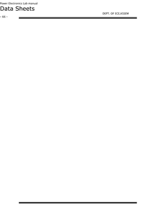 Power Electronics Lab manual
Data Sheets
- 66 -
DEPT. OF ECE,KSSEM
 