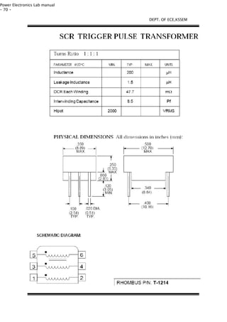 Power Electronics Lab manual
- 70 -
DEPT. OF ECE,KSSEM
 