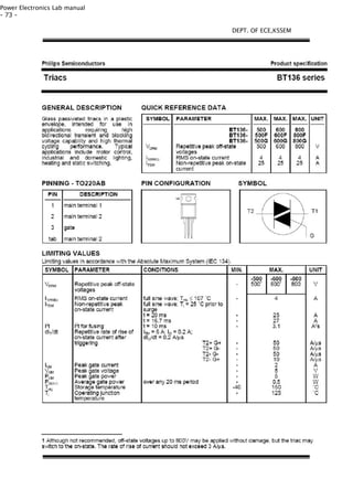 Power Electronics Lab manual
- 73 -
DEPT. OF ECE,KSSEM
 
