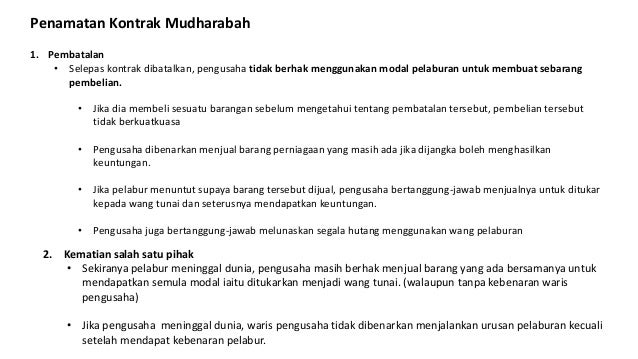 Pelaburan Mudhabarah