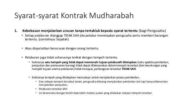 Pelaburan Mudhabarah