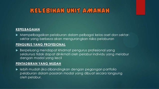 Pelaburan Unit Amanah