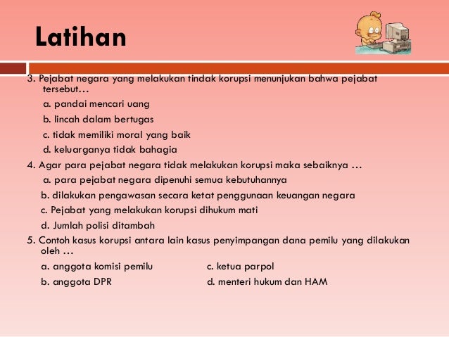 PKN kasus korupsi dan upaya pemberantasannya