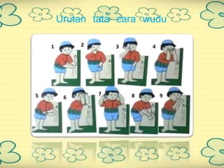 Urutan tata cara wudu
1 2 3 4
5 6
7 8 9
 