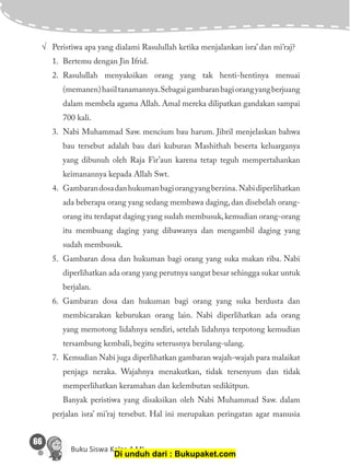 Pelajaran 5 isra' mi'raj nabi muhammad saw | PDF