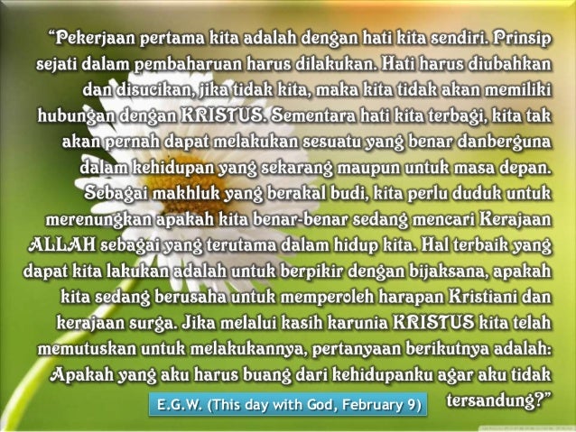 Pelajaran Sekolah SABAT ke-2 Triwulan 2 2016