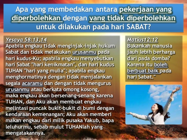 Pelajaran Sekolah SABAT ke-5 Triwulan 2 2015