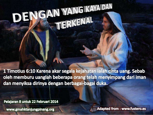 Pelajaran sekolah sabat ke 8 triwulan 1 2014 dengan yang 