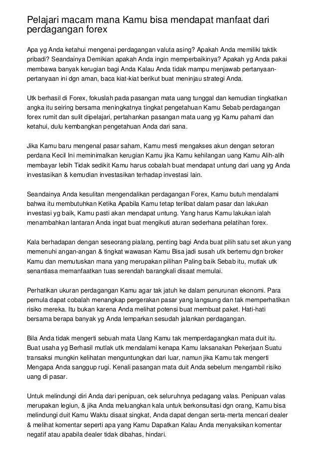 makalah penelitian strategi perdagangan strategi dan kiat perdagangan