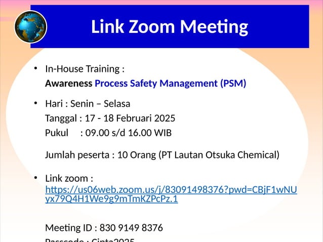 PELAKSANAAN + Link2 MATERI Training *