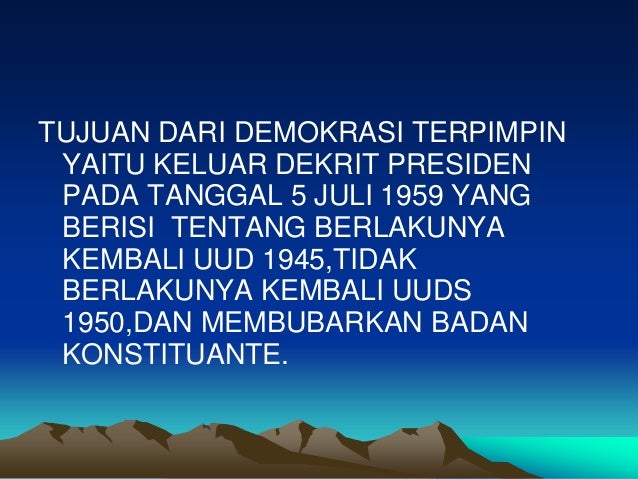 Pelaksanaan demokrasi di indonesia