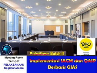 Meeting Room
Tempat
PELAKSANAAN
Kegiatan/Acara
 