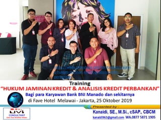 https://www.slideshare.net/KenKanaidi/trainin
g-hukum-jaminan-kredit-analisis-kredit-
perbankan
 