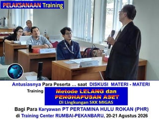Antusiasnya Para Peserta … saat DISKUSI MATERI - MATERI
Training“Perhitungan + Verifikasi TKDN & BMP”
Bagi Para Karyawan PT PERTAMINA HULU ROKAN (PHR)
di Training Center RUMBAI-PEKANBARU, 20-21 Agustus 2026
 