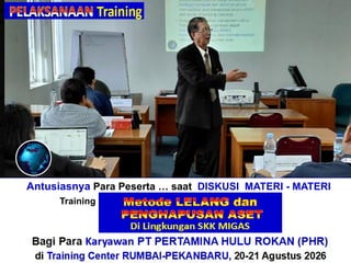 Antusiasnya Para Peserta … saat DISKUSI MATERI - MATERI
Training“Perhitungan + Verifikasi TKDN & BMP”
Bagi Para Karyawan PT PERTAMINA HULU ROKAN (PHR)
di Training Center RUMBAI-PEKANBARU, 20-21 Agustus 2026
 