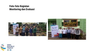 Foto-foto Kegiatan
Monitoring dan Evaluasi
 