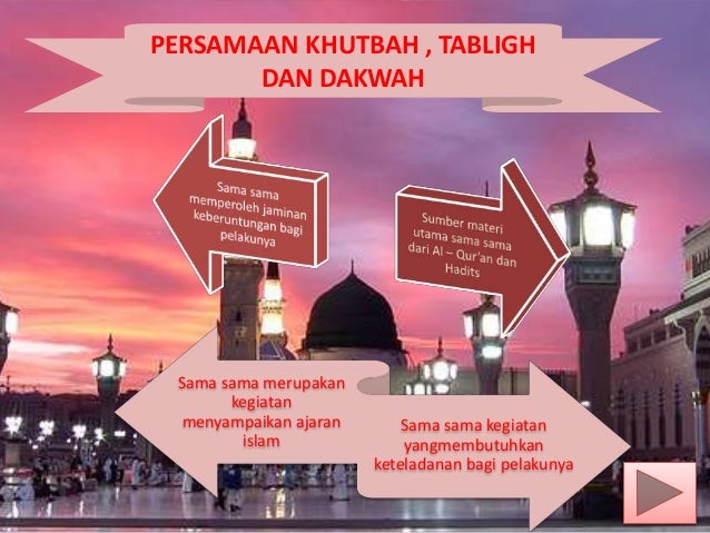 Pelaksanaan Khutbah Tabligh Dan Dakwah Di Masyarakat