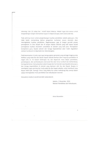 Pelaksanaan kurikulum 2013